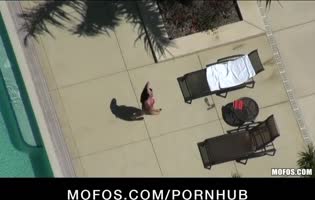 Melina Mason's Outdoor POV Adventure: Big Ass, Big Cock, and a Busty Brunette
