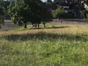 Teen pees outdoors and flashes publicly