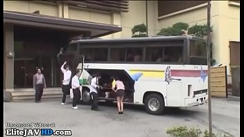 Japanese teacher wants fuck on the college bus