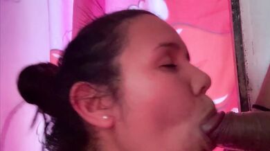 Latina slut eats her husbands load then begs for more