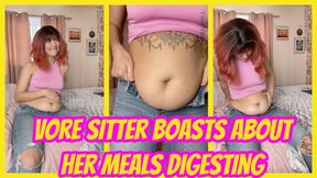 Vore Sitter Boasts About Her Meals Digesting