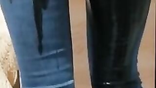 Solo Golden Shower - Audrey Piss inside her Jeans