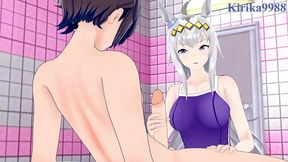 oguri cap plays hard with my penis. - uma musume pretty derby hentai