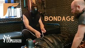 DOM BARBUDO, BRENNO FURRIER, GINGER COWBOY AND SUBMISSIVE – BONDAGE IN LEATHER SACK & KTB – PART 1 - 720p - LEATHER BONDAGE - LEATHER SACK - PUPPY PLAY - MALE SUBMISSION - COCK RESTRAINT