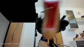 Lucky heel addict enjoys My wonderful double dangling!