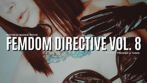 Femdom Directive: Week 8 - Obedience Assignment | Femdom Assignment | Submissive Training | Slave Training | Behavior Modification | Femdom Conditioning | Sub Training | Male Submission | Female Supremacy | Submissive Task | Femdom Audio