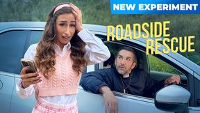 Hottest roadside rescue with bubble butt and mini skirt
