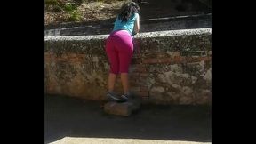 OUTSIDE FUCKING IN THE FOREST BY STRANGER WITH BIG BOOTY