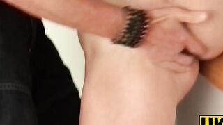 Big-Boobed British Babe Gets Anal Fucked And Choked By Dominant Stud