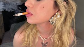 Horny Blonde Catgirl Cosplay Slut Smokes Cigarette Like a Dirty Whore - Slow Sensual Smoke Fetish