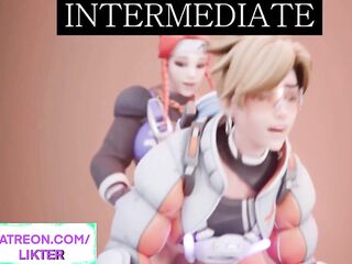 DIFFERENT LEVELS OF OVERWATCH FUTANARI SCREW - TOON ANIMATED