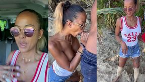 sextape defi en guadeloupe avec une bonne queue black sur la plage en...