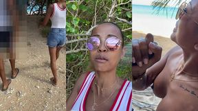 sextape defi en guadeloupe avec une bonne queue black sur la plage en...