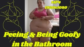 SSBBW Rachel Pees and Dances in Her Bathroom MP4 1920x1080