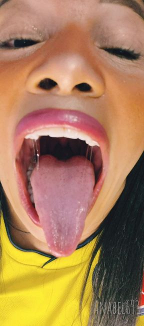 Yawning with My Huge Mouth