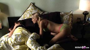 Step Sister Wakes Big Dick Bro for Rough Fuck in the Morning