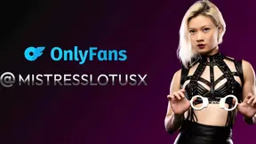 Mistress Lotus quivers in multiple orgasms while bound to the Sybian