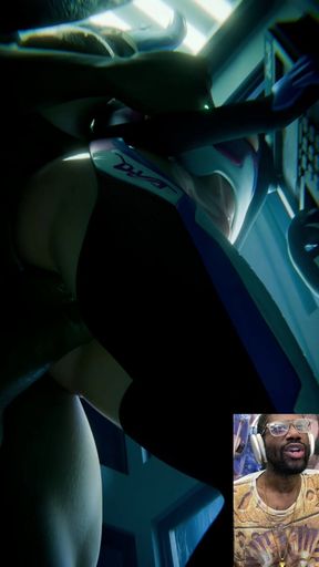 Big Thicc Long Hard Cock Junker Queen Tries to Nerf D.va’s Tight Bald Pussy