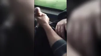 Twink Gives Big Cock Blowjob and Handjob on Bus