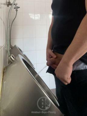 Watching on a Redhead Guy in a Toilet