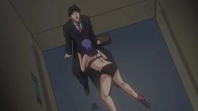 &#039;&#039;The Big Boss and the Perv Secretary&#039;&#039; Stucked Together in a Broken Elevator - Hentai Sex Anime, ENG Sub
