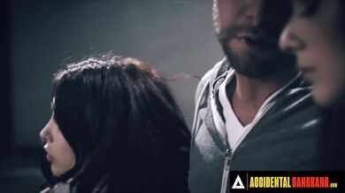 ACCIDENTAL GANGBANG - Sex Addicted Girls Can't Resist Fucking A Newcomer All Together