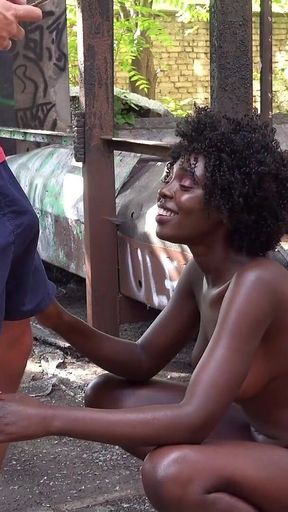 German Scout - Black Ebony Zaawaadi Talk to Lost Place Outdoor Fuck