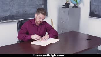 Innocent High Teacher Learns Big Cock Lessons