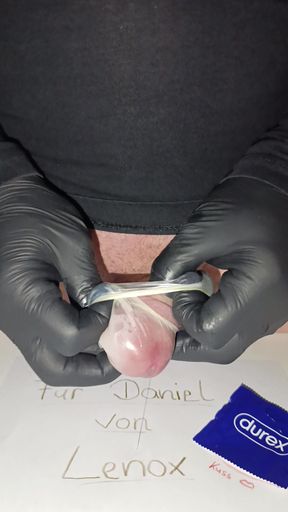 Injected into a user's used condom and sent back