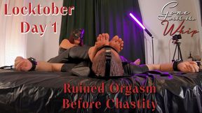 Locktober Day 1 : Last Release Before Chastity