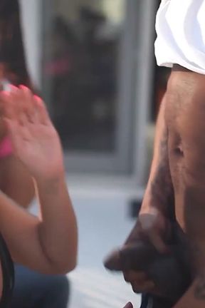 Ebony Lesbian Swingers Have a BBC Fourway with Rome Major