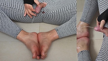 Piss and cum on my feet