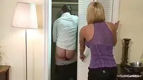 Krissy Lynn And Mr. Pete - Blonde Wife Humiliates Her Husband When Another Man Fucks Her In Front Of Him