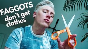 F*ggots Don't Get Clothes: Cruel FtM Dominant Cuts and Tears Your Shirt in POV Roleplay