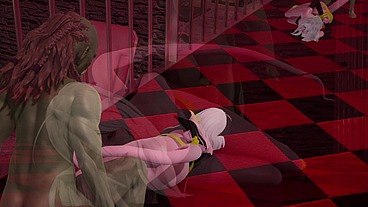 Dragon ball C21 scene bondage with orc Vibrator [Full Video]