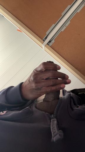 Foreskin Close up and Wank Under Table 1