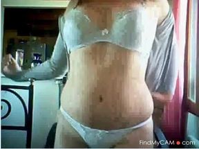 French Amateur Webcam Striptease