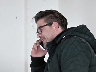 Badass gal does anal screw and booty to throat with large knob