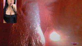 A tour inside the stomach of a giant woman