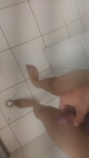 Sensual Shower Tease - Big Hard Cock Twirling &amp; Stroking