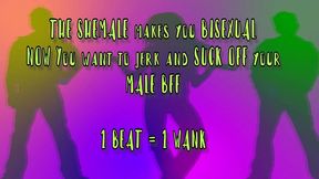 the sexy shemale turns you bi and now you are gay for your bff metronome joi by goddesslana