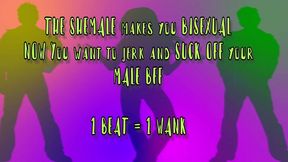 the sexy shemale turns you bi and now you are gay for your bff metronome joi by goddesslana