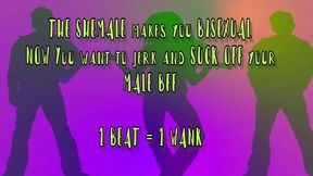 the sexy shemale turns you bi and now you are gay for your bff metronome joi by goddesslana