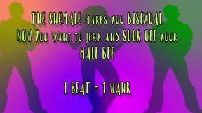 the sexy shemale turns you bi and now you are gay for your bff metronome joi by goddesslana