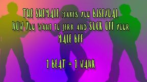 the sexy shemale turns you bi and now you are gay for your bff metronome joi by goddesslana
