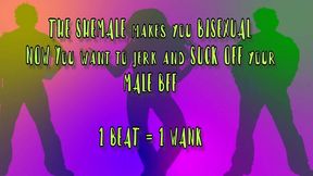 the sexy shemale turns you bi and now you are gay for your bff metronome joi by goddesslana