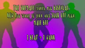 the sexy shemale turns you bi and now you are gay for your bff metronome joi by goddesslana