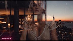 busty blonde giving her pussy to the building doorman in the shower [ai-generated]