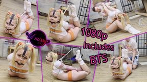 Extreme Arched Hogtie For Nose Hooked Hooters Girl 1080p