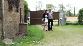 Sexy mature with small breast gets hard sodomized and jizzed in a van